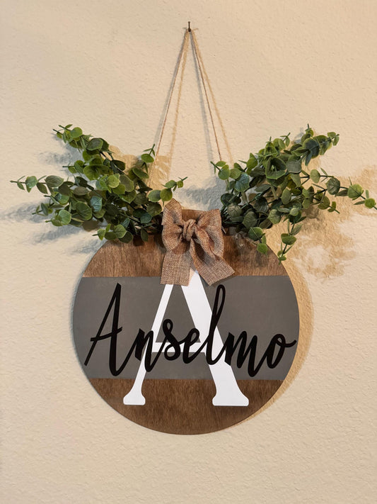 Customizable Name Hanging Signs