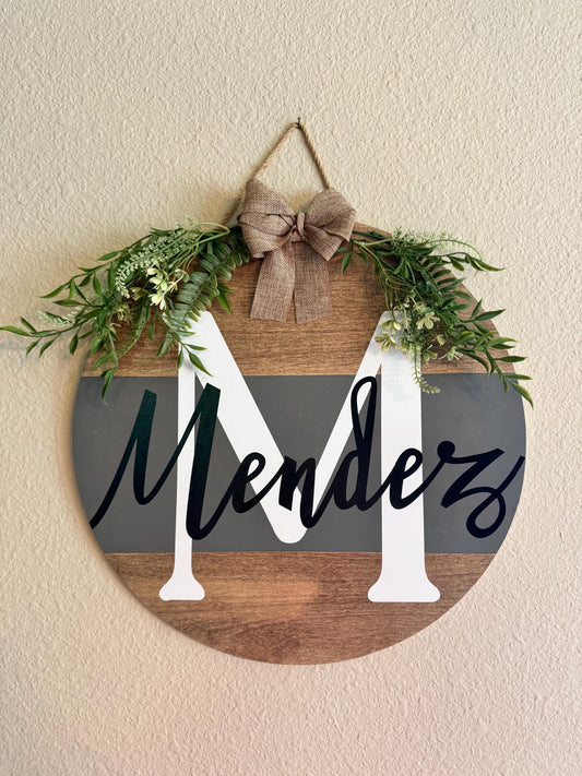 Customizable Name Hanging Signs