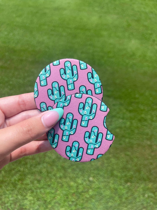 Cactus Car Coaster Set